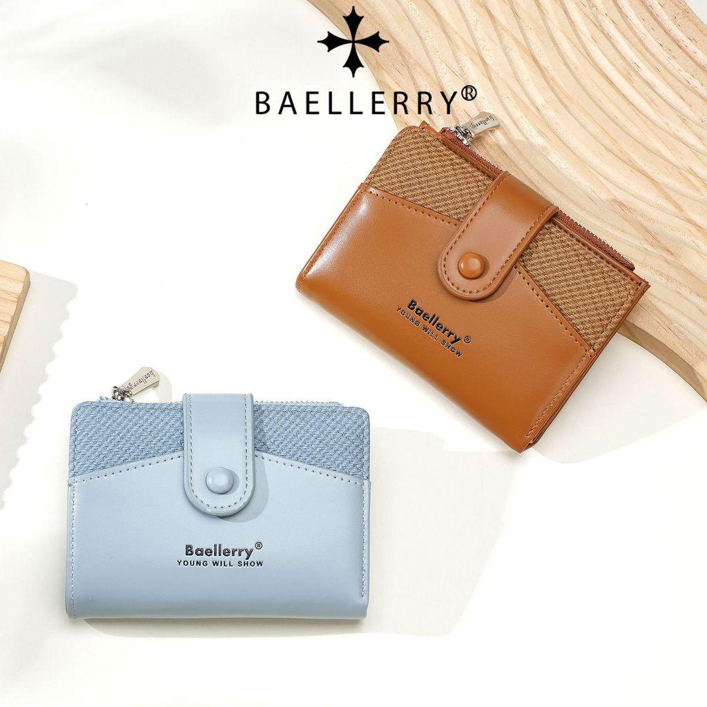 Женский держатель для карт и кошелек Baellerry из ПУ-кожи с защитой от кражи и множеством слотов для карт