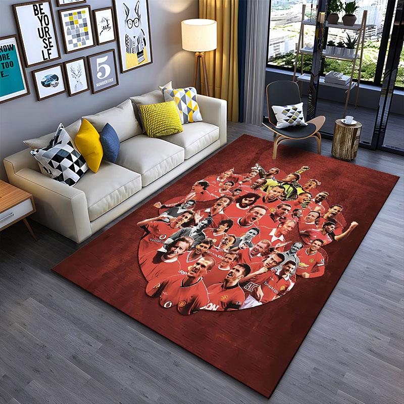 "Legendary Football Players Art" suitable as a non-slip mat for the living room or bedroom sofa