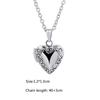 Lover Chain Jewelry Forever and Always Carved Heart Shaped Pendant Photo Picture Locket Necklace