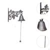 Dinner Bell Hand Vintage Style Home Wall Mounted Hanging Cast Iron Door Yard Entrance