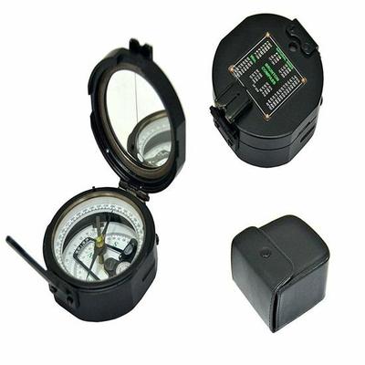 Рабочий карманный транзитный компас Brunton в кожаном футляре