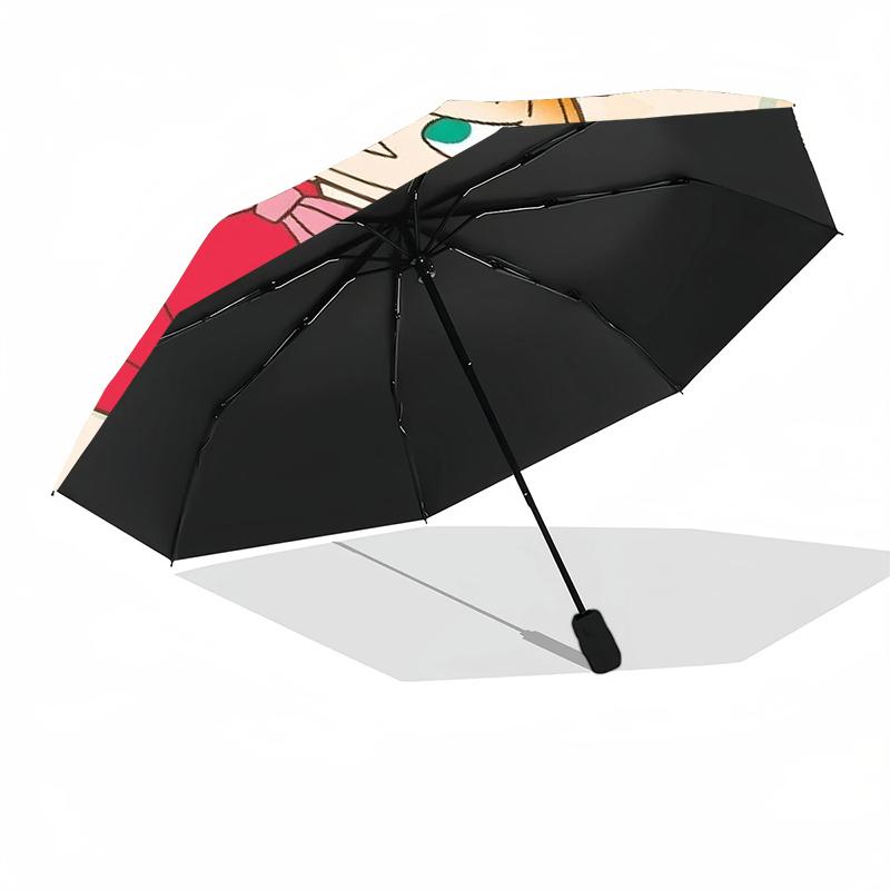 Custom Name Little My Theme Automatic Umbrella, Lightweight & Portable, 8 Rib, Perfect for Outdoor Travel, Birthdays, Christmas, Gifts.