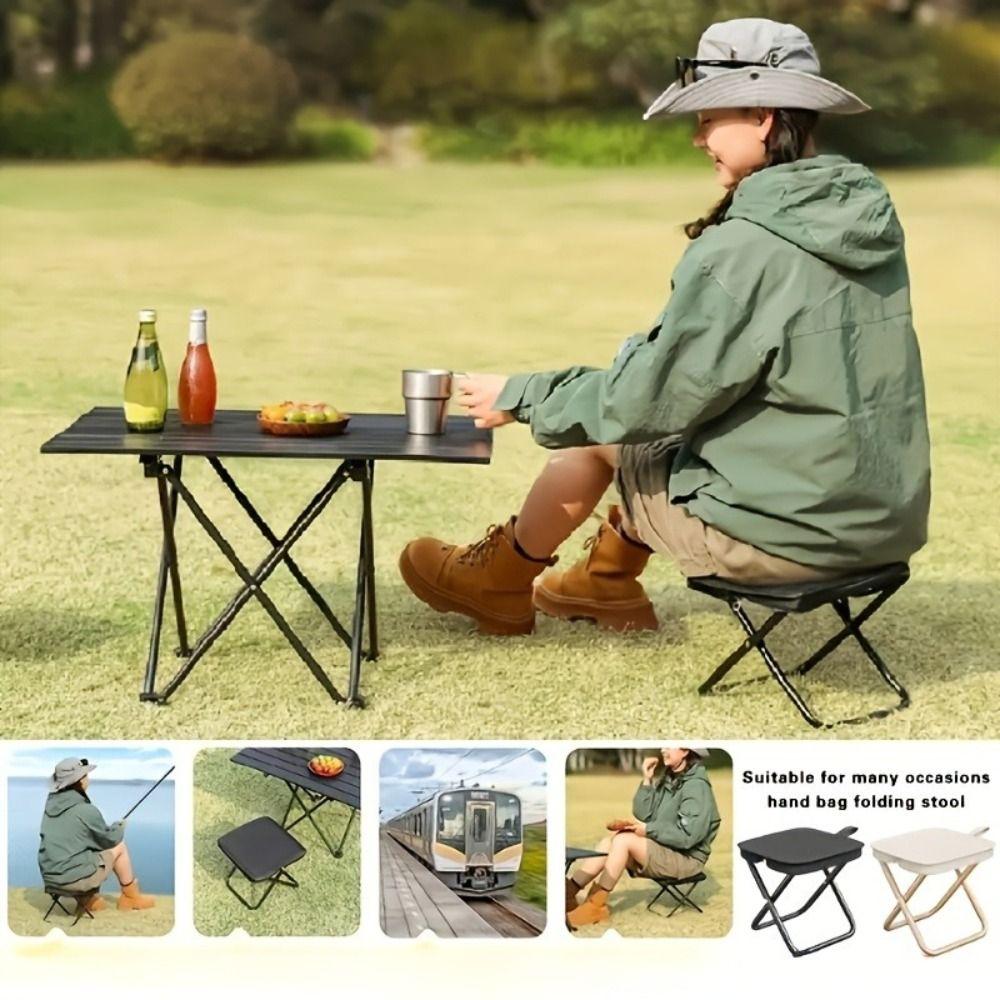 Multifunctional Camping Stool Ultra Light Backpack Stool Outdoor Chair Picnic Hiking Travel