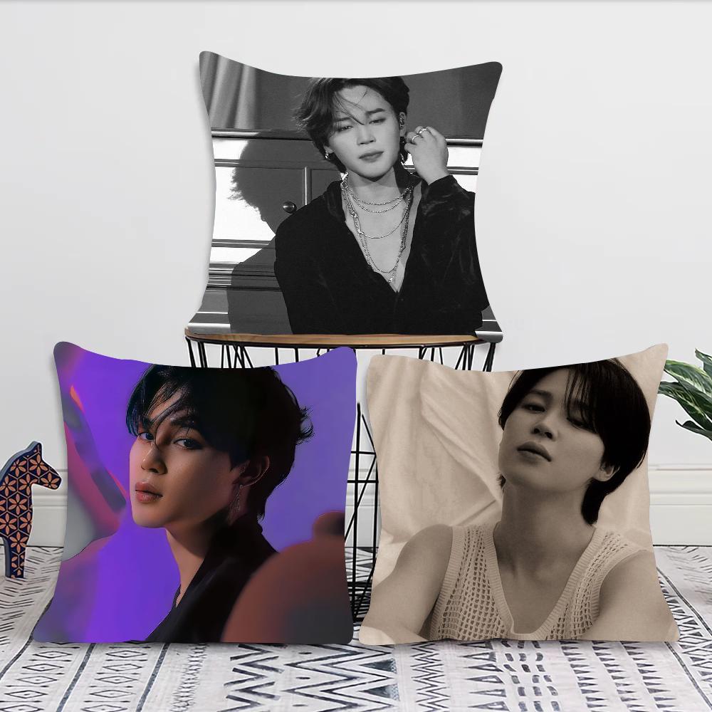 Korean Celebrity Park JiMin Pillow Case Square Pillow Bedroom Sofa Leisure Comfort Cushion Car Living Room Home Decoration 40X40