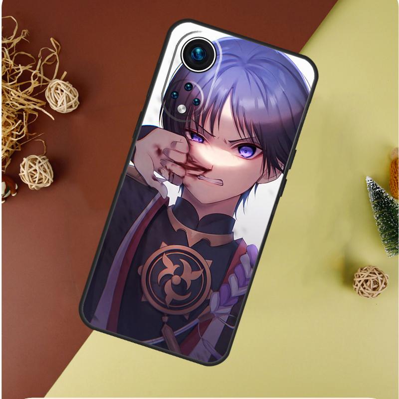 Scaramouche Genshin Impact Case For Honor X9b X9a X8a X8b X9c X8 X9 50 70 90 Lite Honor 200 Lite Magic 7 5 6 Pro Cover