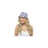 (Blue, S) Foxbury Ladies Reversible Blue Cotton Blend Bucket Sun Hat