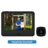A10 4,3-дюймовый дверной звонок Tuya APP WiFi 5000 мАч дверной глазок визуальный дверной глазок видеодомофон камера домашняя безопасность беспроводной домофон для IOS Android