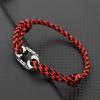 Colorful Hand Rope Plaid Bracelet Men Women Hand-Woven Cotton Thread Ethnic Style Braclet Couple Simple Adjustable Jewelry