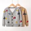 European and American Children's Clothing Children's Sweater Coat Cartoon Boy Knit Cardigan