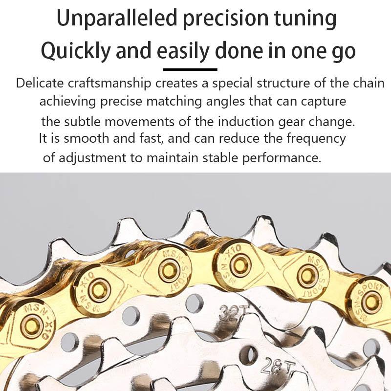 New Road/MTB Bicycle Chain 8v 9v 10v 11v 12v Gold 118L 126L Bike Chain Quick-Link 8/9/10/11/12 Speed Chain for SHIMANO SRAM