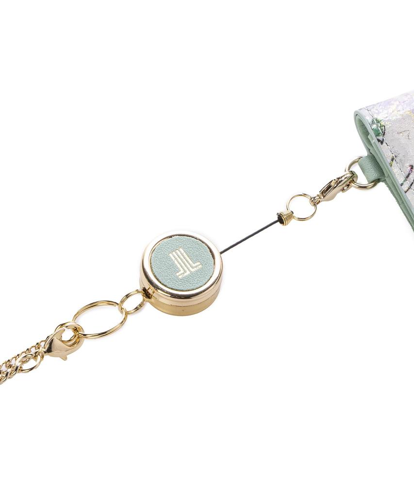 На кошельке Passport Aquarelle Multi [Lanvin Bleu]
