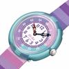 Flik Flak STRIPY FBNP225 Kids' Watch, PURPLE,