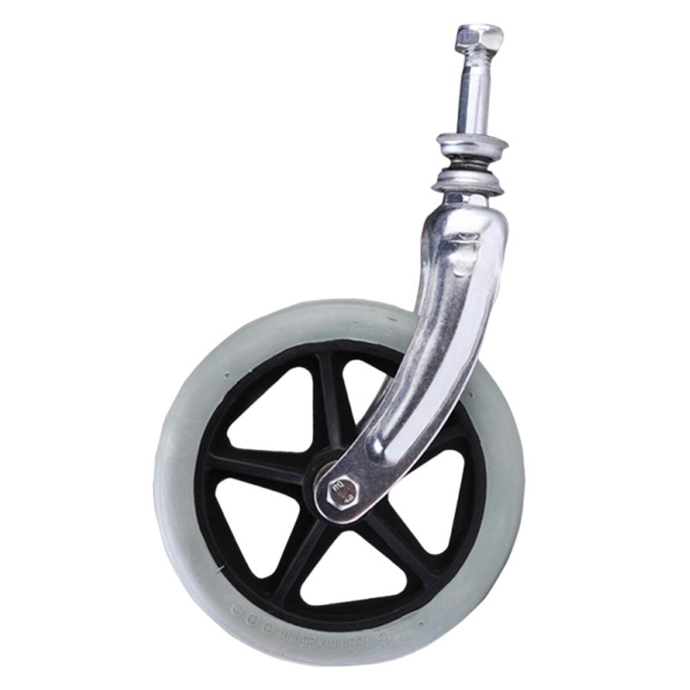 Колеса для тележки 6/7/8 дюймов, резиновые цельнолитые колеса, аксессуары для инвалидных колясок