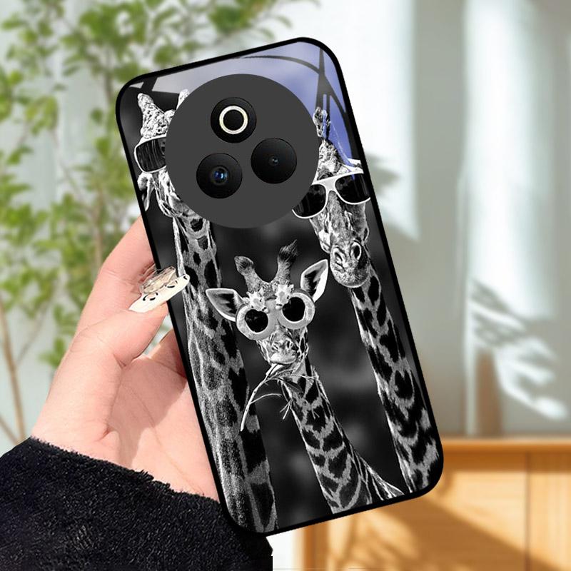 Закаленное Стекло Чехол для Телефона Для OPPO Realme P3 Pro 5G Funda Ударопрочный Жесткий ПК Корпус Задняя Крышка Для Realme P3Pro RMX5032 Coque