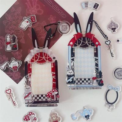 Акриловая фоторамка «Алиса и Кролик» 3 дюйма: Милый стенди с вставкой в виде звездной карты