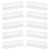 10Pcs L Shaped Clear PVC Shelf Separators for Supermarket Retail Closet Cabinet Shelf Organization Transparent Quick Access