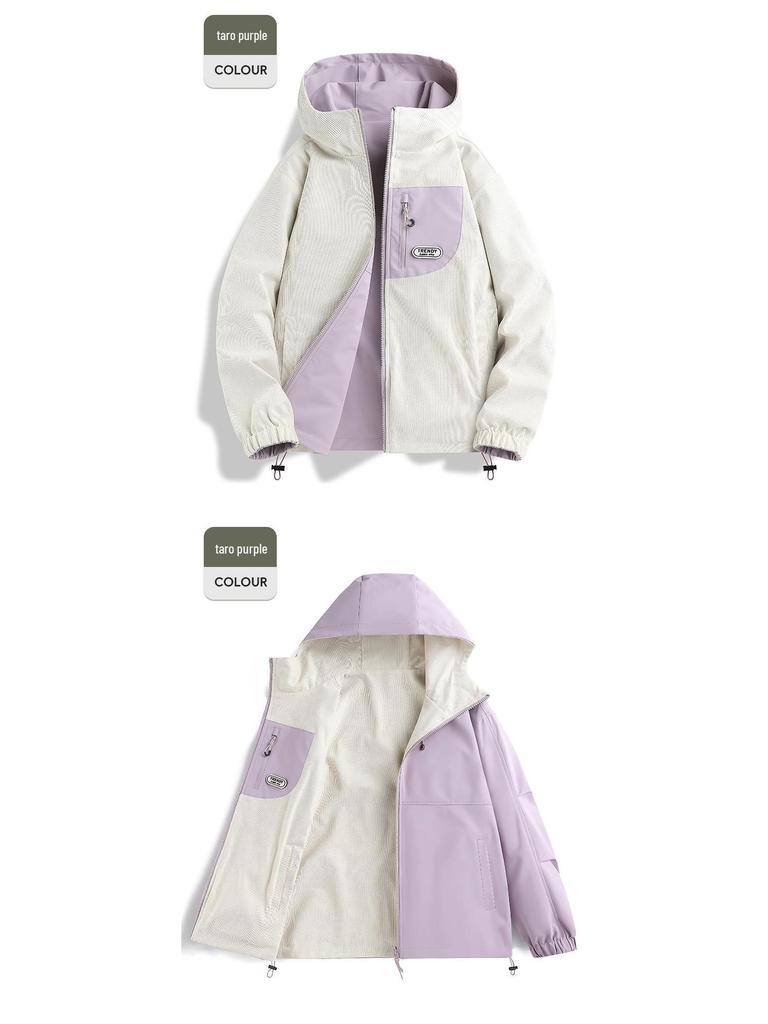 Woodpecker Women's Petite Windbreaker: 2025 Double-Sided, Windproof, Waterproof Spring Mountaineering Jacket