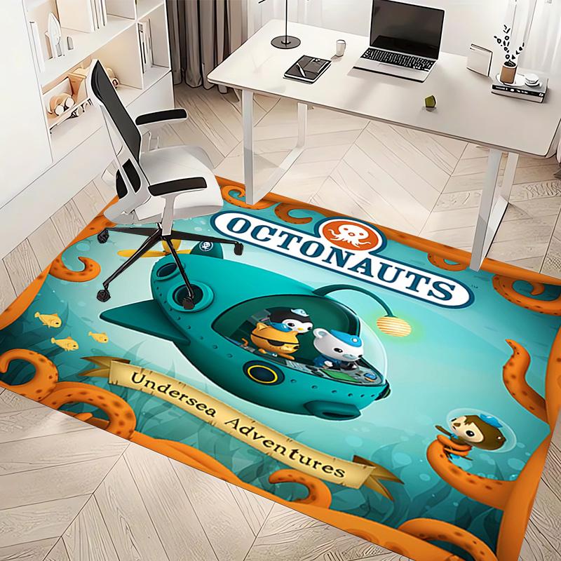 1pc The Octonauts7 Print Area Rug - Soft, Washable Non-Slip Indoor Mat, Living Room, Home Office Decorative Rug,Office Decorative