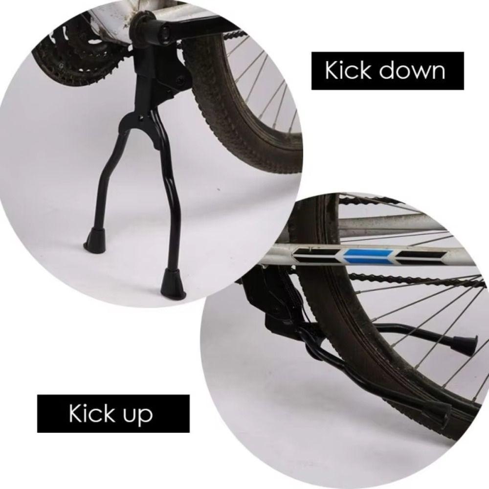 Foldable Double Leg Kickstand Iron Bicycle Foot Support Durable Bike Kickstand