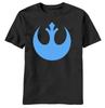 Star Wars Rebel Logo Men's Black T-Shirt New
