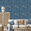 Blue Animal Skin Wallpaper Blue and Gray 50x1000