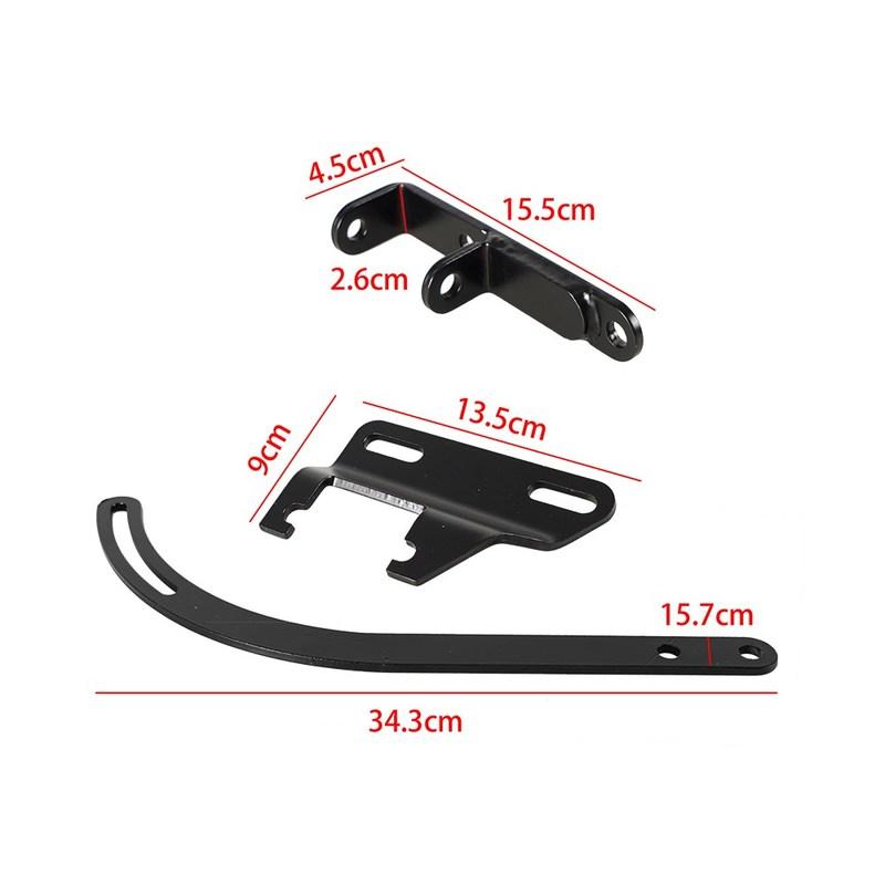 Alternator Bracket Drivers Side For Small Block Chevy Engines with Short Water Pump Chevy 265 283 327 350 Engines Black