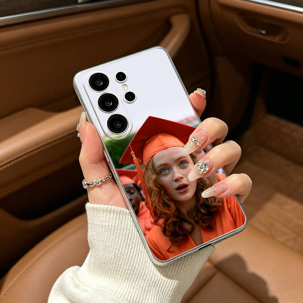 Звезда популярного сериала -S- Sadie Sink Прозрачный чехол для телефона для Samsung S25, S24, S21, S22, S23, S30, Ultra, S20, Plus, FE, Lite
