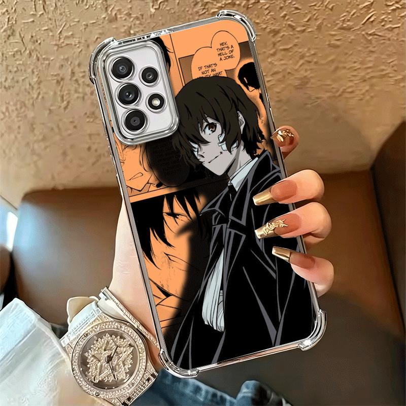 Чехол для телефона с покрытием Bungo Stray Dogs для Samsung A17 A07 A37 A57 A16 A56 A15 A55 A14 A54 A13 A53 A26 A36 A25 A35 A24 A34 A2