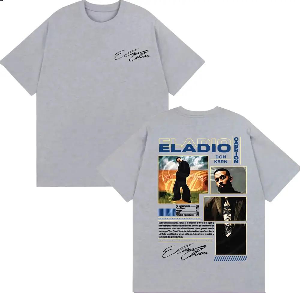 Rapper Eladio Carrion Don Kbrn Album  Merch Tshirts Unisex Women Fashion Trend Gothic Tshirt High Quality Cotton T Shirt