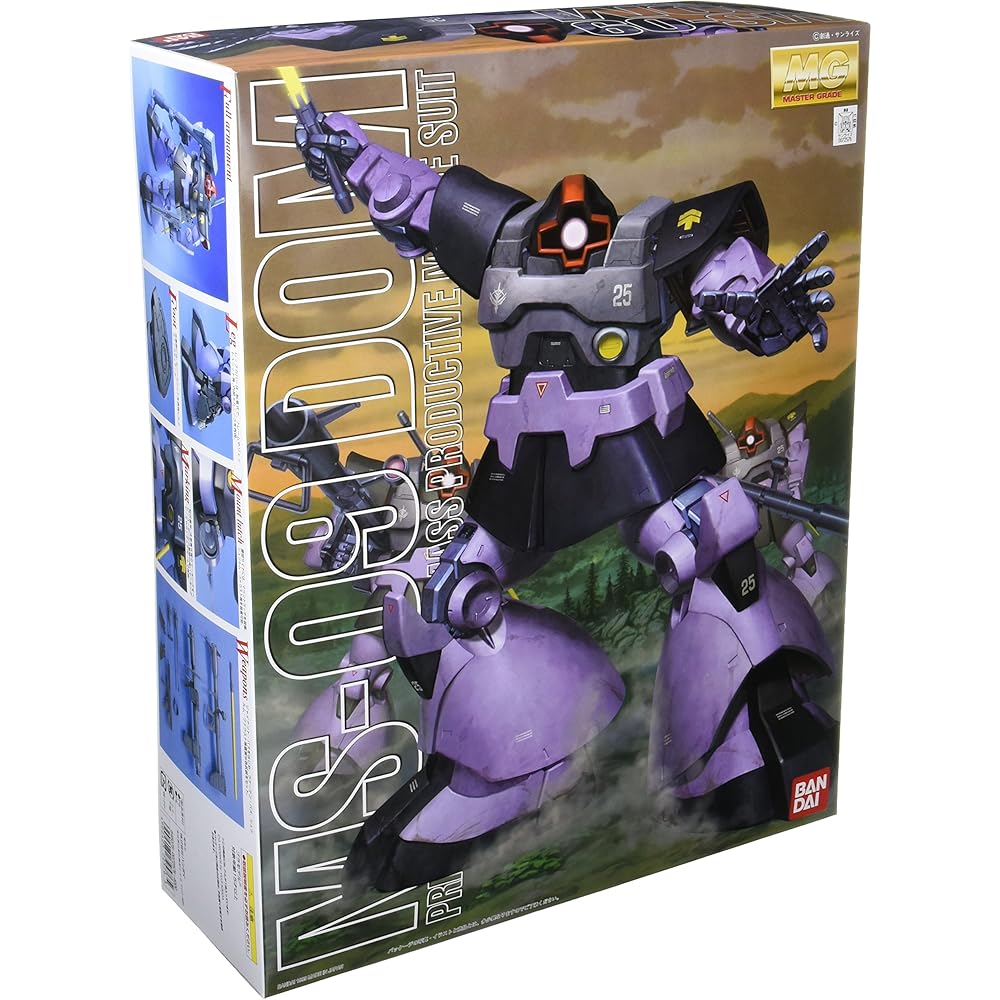 MG Мобильный костюм Гандам 1/100 MS-09 Dom Набор для сборки Модель Пластиковая сборная игрушка