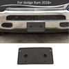 Black Front License Plate Holder Mount Bracket Cover Trim For Dodge Ram 1500 18+