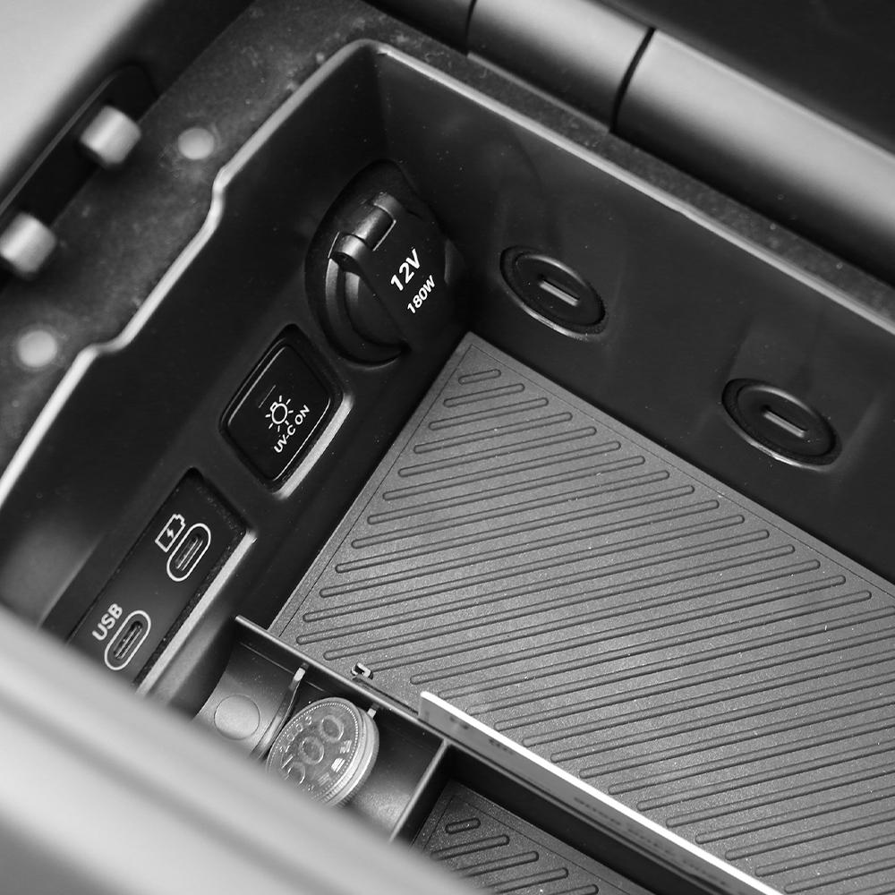Для Genesis G80 2021-2026 LHD Аксессуары Органайзер-лоток для хранения в центральной консоли автомобиля Подлокотник
