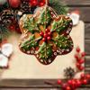 Christmas Tree Pendant 2D Snowflake Hanging Ornaments Baubles Indoor Party Acrylic Flat Xmas Decorations