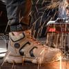 Steel Toe Safety Boots Men Work Shoes Anti-Smash Men Sport Safety Shoes Men Work Boots Lightweight Indestructible Shoes Male