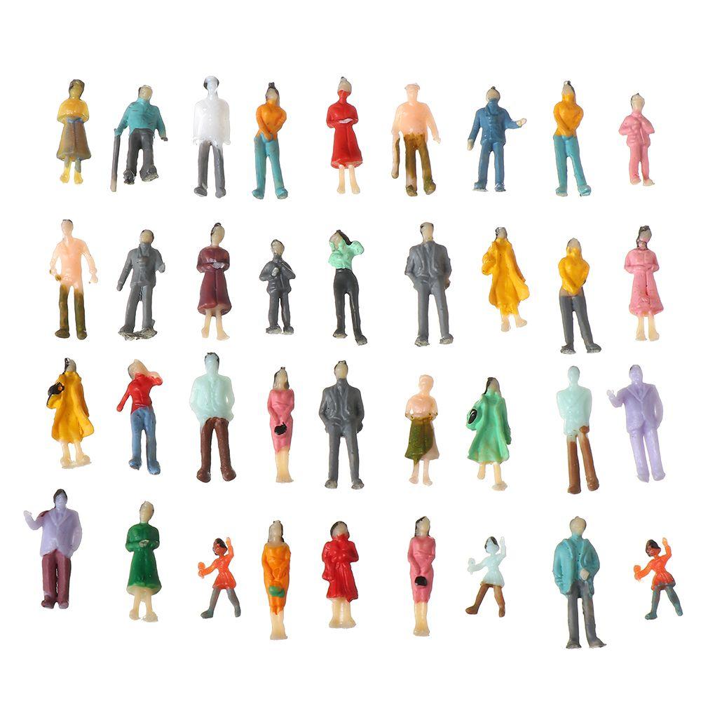 Decorations Mixed Color Pose DIY Character Model Building Passengers People Figures Train Scenery