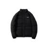 Li Ning Sports Trend Series Logo Text Embroidery Hidden Zipper Thickened Down Jacket Men Jacket Black AYMS061-3