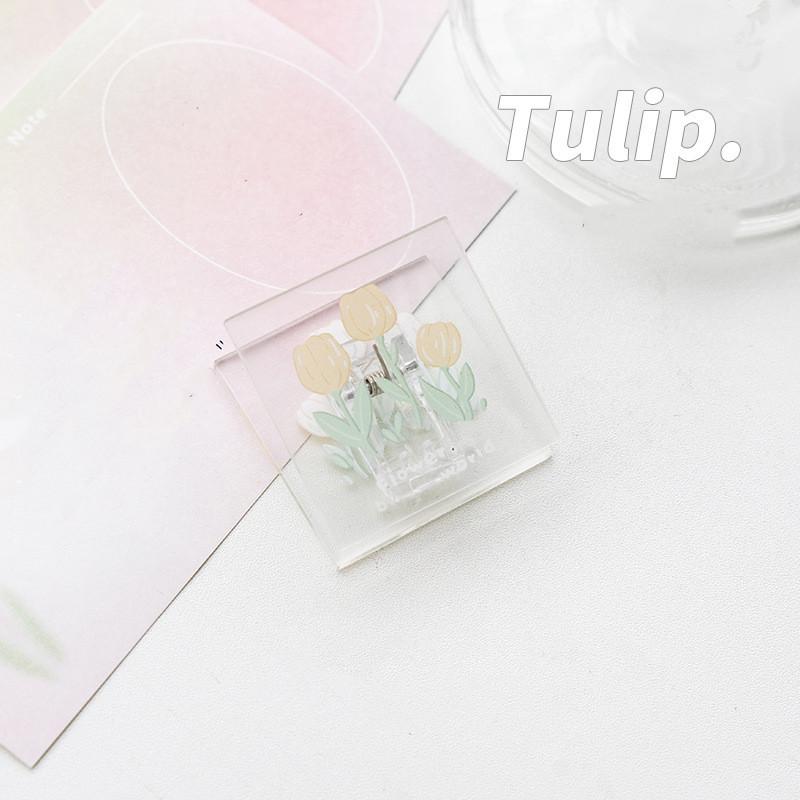 1 Pc Scrapbook Paper Clips Fashion Transparent Gradient Color Non-sticky Memo Pad Clip Cute Star Heart Style Snack Seal Clip