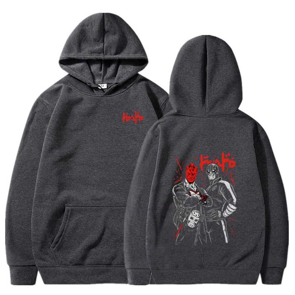 Anime Dorohedoro Zipper Hoodies En Nikaidou Kaiman Manga Graphic Hoodies Couple Sweatshirt Cosplay Men's Clothes Casual Pullover
