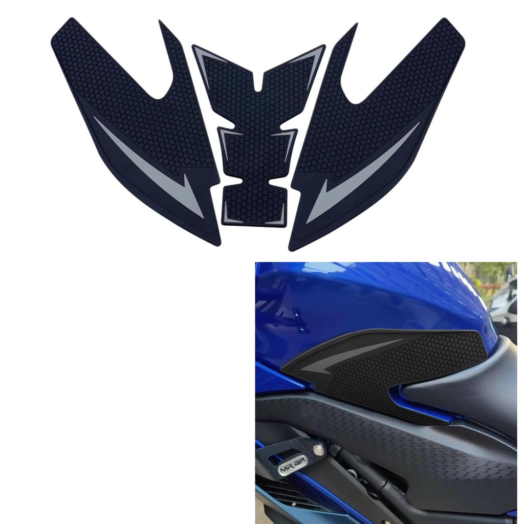 Motokano Накладка на бак для YZF-R25 и YZF-R3 (2019-2025 гг.) - Тракшн-пад (Серый)