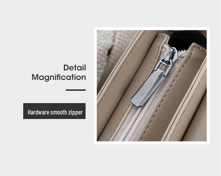 Женская корейская ретро маленькая квадратная сумка кроссбоди 2024 - Универсальный однотонный цвет, повседневный стиль на одно плечо