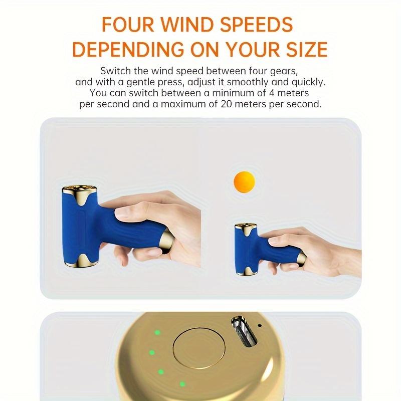 Новый высокоскоростной бесщеточный фен с турбонаддувом, портативный пылесос с сильным ветром, безлопастной зарядный мини-вентилятор для кемпинга