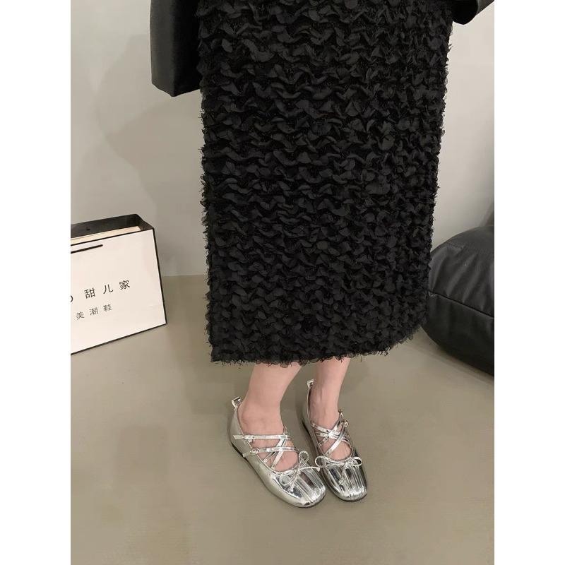 Модные балетки с бантами и перекрестными ремешками, туфли-лодочки, кроссовки с пряжкой на ремне и круглым носком, плоские туфли из лакированной кожи, однотонные, модные, элегантные, сексуальные, новые