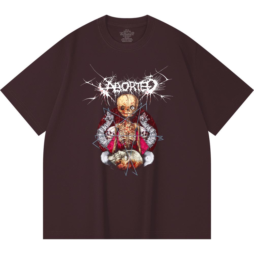 Хлопковая футболка плотностью 230 г/м² 100% Хлопок Heavy Metal Футболка с принтом рок-группы Популярная музыка Унисекс Тяжелая хлопковая футболка