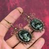 Сердоликовые серьги серьги из сердолика серьги с медной проволокой серьги ручной работы изящные серьги украшения из медной проволоки потрясающие серьги-подвески подарок на годовщину