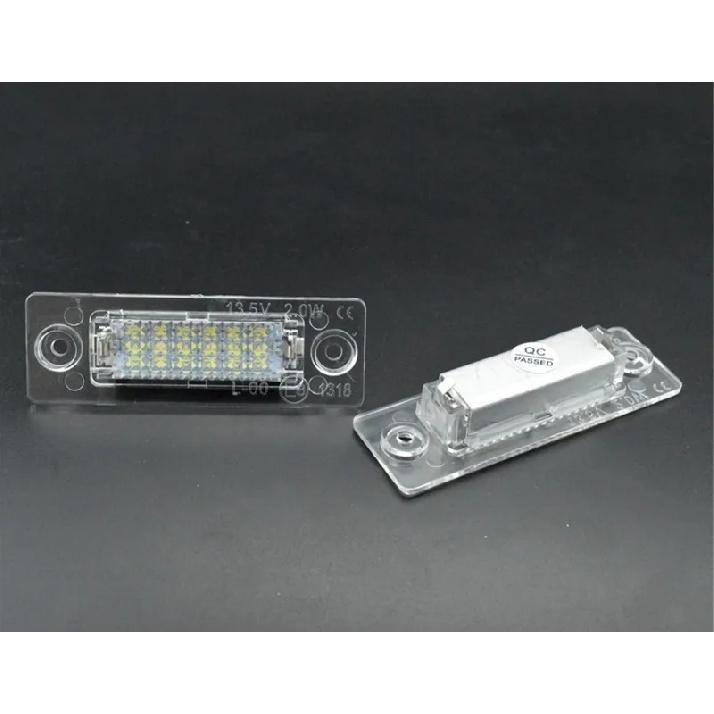 12V LED Car License Number Plate Light Lamp No Error For VW Touran Golf Caddy Jetta MK5 T5 Passat Cimousint SKODA Superb