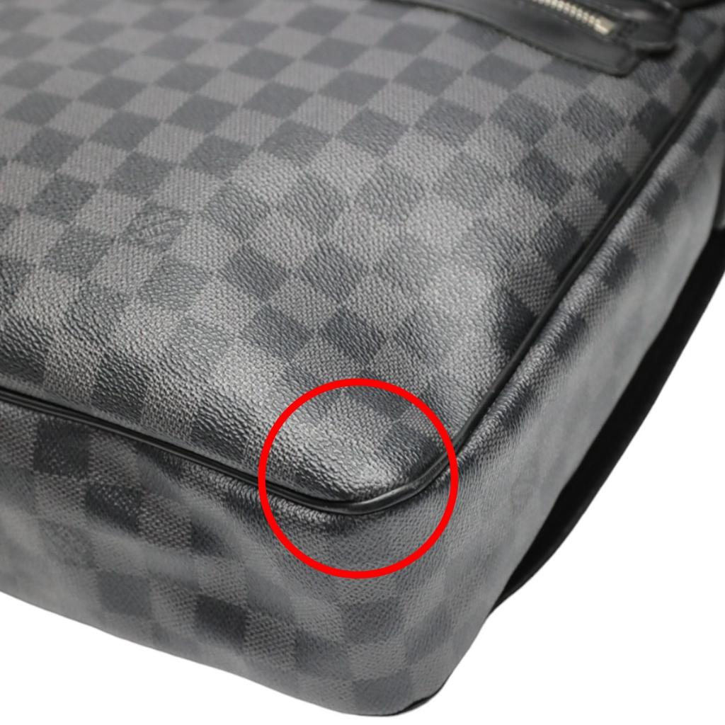 Louis Vuitton Сумка через плечо Damier Grafitte Daniel GM кожаная черная унисекс N58033 Б/у