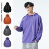 Fashion Brand Autumn Hoodie Men's New American Street Fashion Open Casual Loose Solid Color Matching Hoodie