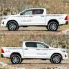 Hilux Pickup Off-Road Body Color Stripes: Personalized Decal Stickers
