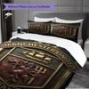 Manchester Emblem Display Three-piece set (1 * duvet cover + 2 * pillowcase, without core) 2D Flat Soft and comfortable Christmas birthday gift