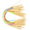 18pcs Colorful Plastic Tube Double Point Knitting Needles Knitting Tool Set  For Weave